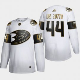 Anaheim Ducks #44 Michael Del Zotto Mens Adidas White Golden Edition Limited Stitched NHL Jersey