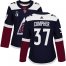 Adidas Colorado Avalanche #37 J.T. Compher Navy Womens 2022 Stanley Cup Final Patch Alternate Authentic Stitched NHL Jersey Womens