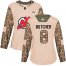 Adidas New Jersey Devils #8 Will Butcher Camo Authentic 2017 Veterans Day Womens Stitched NHL Jersey