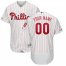 Philadelphia Phillies Majestic Home Authentic Collection Flex Base Custom Jersey White