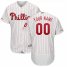 Philadelphia Phillies Majestic Home Authentic Collection Flex Base Custom Jersey White