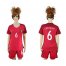 Womens Portugal #6 Carvalho Home Soccer Country Jersey