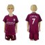 Manchester City #7 Sterling Away Kid Soccer Club Jersey