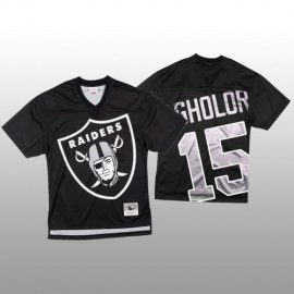 NFL Las Vegas Raiders #15 Nelson Agholor Black Mens Mitchell & Nell Big Face Fashion Limited NFL Jersey
