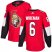 Adidas Ottawa Senators #6 Chris Wideman Red Home Authentic Stitched NHL Jersey