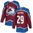 Adidas Colorado Avalanche #29 Nathan MacKinnon Burgundy 2022 Stanley Cup Final Patch Home Authentic Stitched NHL Jersey Mens