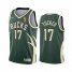 Nike Milwaukee Bucks #17 P.J. Tucker 2021 NBA Finals Champions Swingman Earned Edition Jersey Green Mens