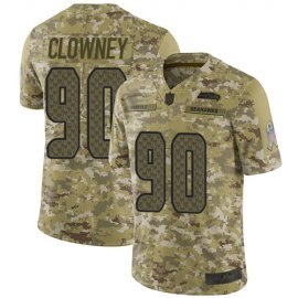 Nike Seattle Seahawks #90 Jadeveon Clowney Camo Youth Stitched NFL Limited 2018 Salute to Service Jersey
