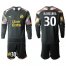Marseille #30 Mandanda Black Goalkeeper Long Sleeves Soccer Club Jersey