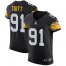 Nike Pittsburgh Steelers #91 Stephon Tuitt Black Alternate Mens Stitched NFL Vapor Untouchable Elite Jersey