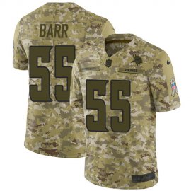 Nike Minnesota Vikings #55 Anthony Barr Camo Mens Stitched NFL Limited 2018 Salute To Service Jersey