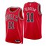 Nike Chicago Bulls #11 Demar Derozand Red Mens 2021-22 NBA 75th Anniversary Diamond Swingman Jersey – Icon Edition Mens