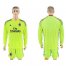AC Milan Blank Shiny Green Goalkeeper Long Sleeves Soccer Club Jersey