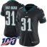 Nike Philadelphia Eagles #31 Nickell Robey-Coleman Black Alternate Womens Stitched NFL 100th Season Vapor Untouchable Limited Jersey