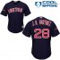 Boston Red Sox #28 J. D. Martinez Navy Blue Cool Base 2018 World Series Champions Stitched Youth MLB Jersey
