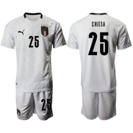 Italy #25 Chiesa Away Soccer Country Jersey