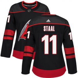 Adidas Carolina Hurricanes #11 Jordan Staal Black Alternate Authentic Womens Stitched NHL Jersey