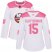 Adidas New York Islanders #15 Cal Clutterbuck White/Pink Authentic Fashion Womens Stitched NHL Jersey
