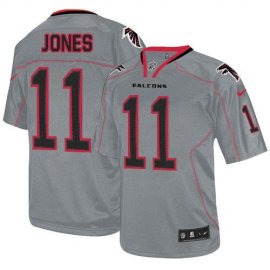 Nike Atlanta Falcons #11 Julio Jones Lights Out Grey Youth Stitched NFL Elite Jersey