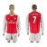 Arsenal #7 Alexis Red Home Long Sleeves Soccer Club Jersey