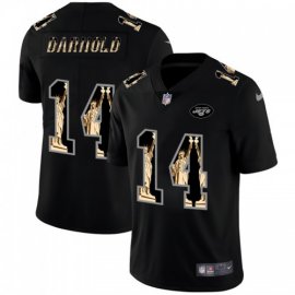 New York New York Jets #14 Sam Darnold Carbon Black Vapor Statue Of Liberty Limited NFL Jersey