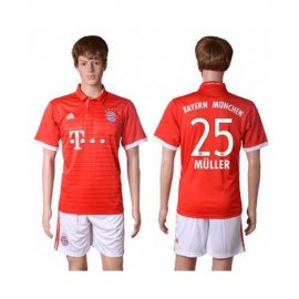 Bayern Munchen #25 Muller Home Soccer Club Jersey