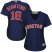 Boston Red Sox #16 Andrew Benintendi Navy Blue Alternate 2018 World Series Champions Womens Stitched MLB Jersey
