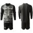 France Blank Black Goalkeeper Long Sleeves Soccer Country Jersey