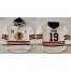 Chicago Blackhawks #19 Jonathan Toews Cream Heavyweight Pullover Hoodie Stitched NHL Jersey