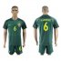 Brazil #6 Kasmirski Away Soccer Country Jersey