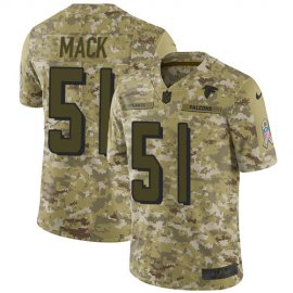 Nike Atlanta Falcons #51 Alex Mack Camo Mens Stitched NFL Limited 2018 Salute To Service Jersey