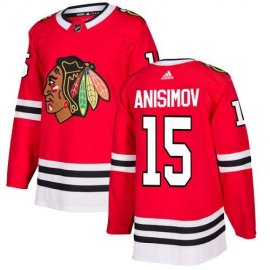 Adidas Chicago Blackhawks #15 Artem Anisimov Red Home Authentic Stitched NHL Jersey