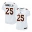 Nike Denver Broncos #25 Chris Harris Jr White Womens Stitched NFL Game Event Jersey