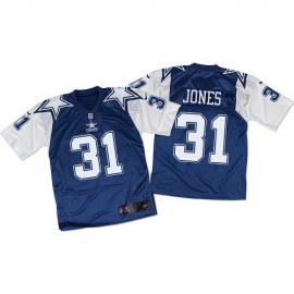 Nike Dallas Cowboys #31 Byron Jones Navy Blue/White Throwback Mens Stitched NFL Elite Jersey
