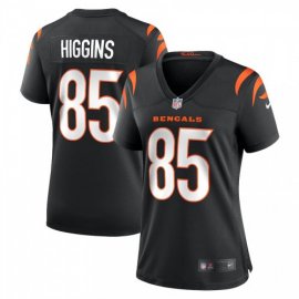 Cincinnati Cincinnati Bengals #85 Tee Higgins Black Nike Womens Game Jersey