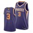 Nike Phoenix Suns #3 Chris Paul Mens 2021 NBA Finals Bound Swingman Icon Edition Jersey Purple Mens