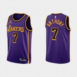 Los Angeles Los Angeles Lakers #7 Carmelo Anthony Purple Mens Nike NBA 2022-23 Statement Edition Jersey Mens