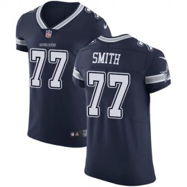 Nike Dallas Cowboys #77 Tyron Smith Navy Blue Team Color Mens Stitched NFL Vapor Untouchable Elite Jersey