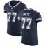 Nike Dallas Cowboys #77 Tyron Smith Navy Blue Team Color Mens Stitched NFL Vapor Untouchable Elite Jersey