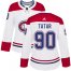 Adidas Montreal Canadiens #90 Tomas Tatar White Road Authentic Womens Stitched NHL Jersey