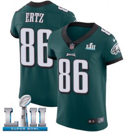 Nike Philadelphia Eagles #86 Zach Ertz Midnight Green Team Color Super Bowl LII Mens Stitched NFL Vapor Untouchable Elite Jersey