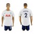 Tottenham Hotspur #2 Walker White Blue Soccer Club Jersey