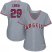 Los Angeles Angels #29 Rod Carew Grey Road Womens Stitched MLB Jersey