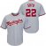 Washington Nationals #22 Juan Soto Grey Cool Base Stitched Youth MLB Jersey