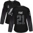 Adidas Tampa Bay Lightning #21 Brayden Point Black 2022 Stanley Cup Final Patch Womens Alternate Authentic Stitched NHL Jersey Womens