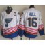 St. Louis Blues #16 Brett Hull White/Light Blue CCM Throwback Stitched NHL Jersey