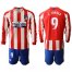 Atletico Madrid #9 F.Torres Home Long Sleeves Soccer Club Jersey