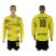 Dortmund #10 Mkhitaryan Home Long Sleeves Soccer Club Jersey