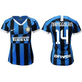 Womens Inter Milan #14 Nainggolan Home Soccer Club Jersey