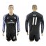 Real Madrid #11 Bale Sec Away Long Sleeves Soccer Club Jersey